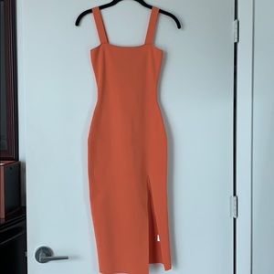 Orange Bodycon Dress
